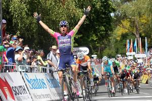 Bikeexchange.com.au Stage 2 2014 Lampre Merida stage winner Diego Ulissi.